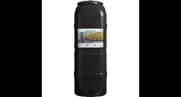 Nature Kunststof Slimline regenton zwart