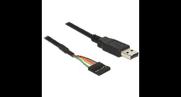 DeLOCK Converter USB 2.0 male > TTL 6-Pin pin header female kabel