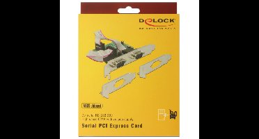 DeLOCK PCI Express Card > 2 x Serial RS-232 high speed 921K interface kaart
