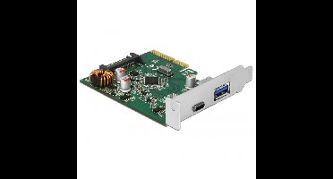 DeLOCK PCIe > 1x USB C + 1x USB A usb-controller