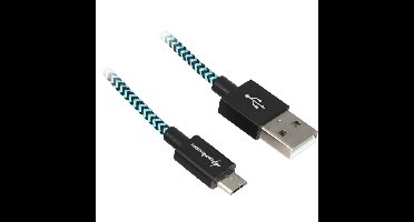 Sharkoon USB 2.0 kabel, USB-A > micro-USB B