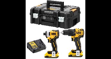 DEWALT Accu schroevendraaier combiset DCK2062D2T 18V klopboorschroevendraaier