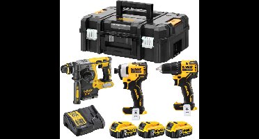 DEWALT Accu schroevendraaier combiset DCK377P3T 18V klopboorschroevendraaier