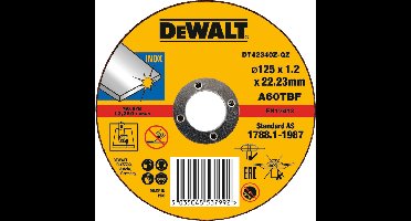 DEWALT Doorslijpschijf Roestvrij staal DT42340Z-QZ