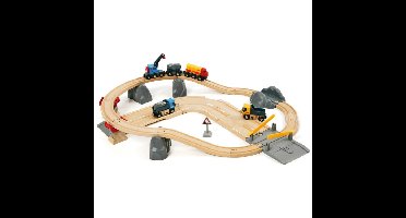 BRIO World - Spoor en Weg Transportset baan