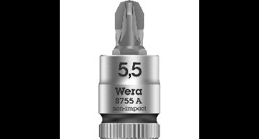 Wera 8700 A FL Zyklop Sleufschroeven Bitdop met 1/4"-aandrijving dopsleutel