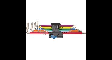 Wera Inbussleutelset TORX 3967/9 TX SXL Multicolour HF Stainless 1 schroevendraaier