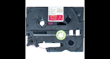 Brother Originele TZe-RW34 lintcassette - goud op wijnrood printlint