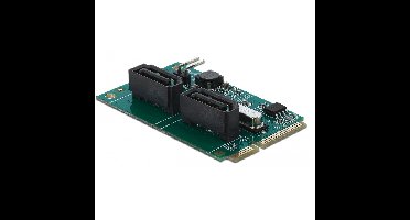 DeLOCK Mini PCIe Converter naar 2xSATA met RAID