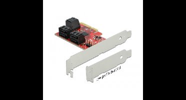 DeLOCK 6 Port SATA PCIe Express x4 card - Low Profile controller