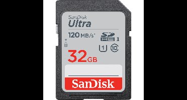 SanDisk Ultra SDHC UHS-I-kaart 32 GB geheugenkaart