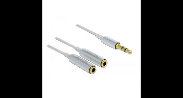 DeLOCK Cable audio splitter stereo jack male 3.5mm > 2x stereo jack female splitterkabel