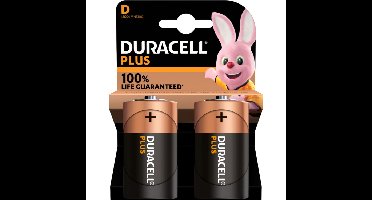 Duracell Plus Alkaline D-batterijen