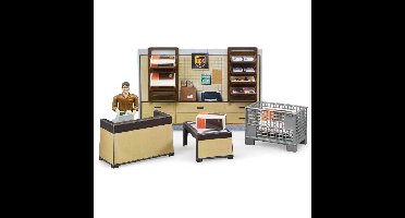 bruder bworld UPS Parcel Shop speelfiguur