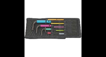 Wera 950/9 Hex-Plus Multicolour Imperial 1 Stiftsleutelset in etui, 9-delig schroevendraaier