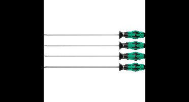 Wera 367/4 TORX HF Kraftform Plus Schroevendraaierset met vasthoudfunctie met 300 mm lange klingen