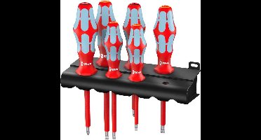 Wera 3165 i/6 Schroevendraaierset, roestvrij staal + rek