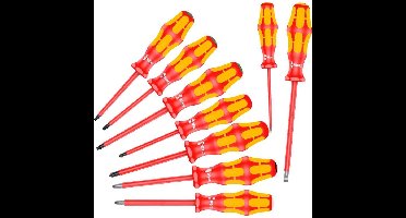 Wera 160 i/162 i/167 i/9 Schroevendraaierset Kraftform Plus Serie 100, 9-delig