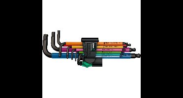 Wera 950/9 Hex-Plus Multicolour 1 Stiftsleutelset, metrisch, BlackLaser schroevendraaier