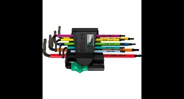 Wera 967/9 TX BO Multicolour 1 Stiftsleutelset, 9-delig schroevendraaier