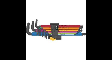 Wera 950/9 Hex-Plus Multicolour Imperial 2 Stiftsleutelset, inch, 9-delig schroevendraaier