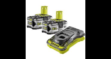 Ryobi 2x 5,0Ah Lithium+ accu's en lader set