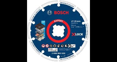 Bosch EXPERT Diamond Metal Wheel X-LOCK doorslijpschijf, Ø 125mm