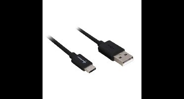 Sharkoon USB-A 2.0 - USB-C kabel