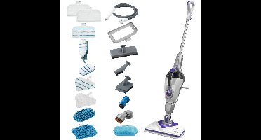 BLACK+DECKER BHSM1615DSM 1600W Steam-mop met SteaMitt, deltavoet en 17 accessoires stoomreiniger