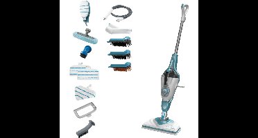 BLACK+DECKER BHSM1610DSM 1600W Steam-mop met SteaMitt, deltavoet en 15 accessoires stoomreiniger