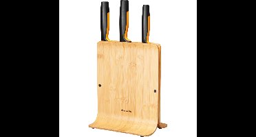 Fiskars Functional Form Bamboe messenblok met 3 messen