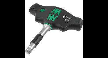 Wera 411 A RA T-greep adapterschroevendraaier met ratelfunctie, 1/4"