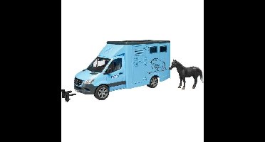 bruder MB Sprinter dierentransporter met paard modelvoertuig