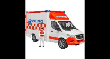 bruder MB Sprinter ambulance met chauffeur modelvoertuig