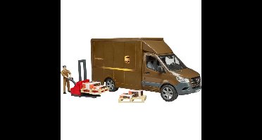 bruder MB Sprinter UPS met chauffeur en toebehoren modelvoertuig