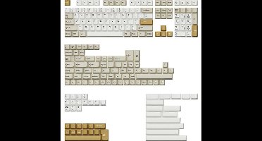 Keychron Cherry Profile Double - Shot PBT Full Set Keycaps - Camel