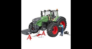 bruder Fendt 1050 Vario incl. monteur en werkplaatsapparatuur modelvoertuig