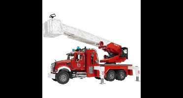 bruder MACK Granite Brandweerladderwagen modelvoertuig
