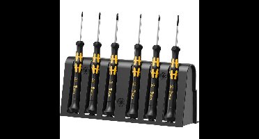 Wera 1550/6 ESD Elektronica - Schroevendraaiers + houder, 6-delig