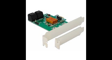 DeLOCK 4-poorts SATA PCIe-kaart adapter