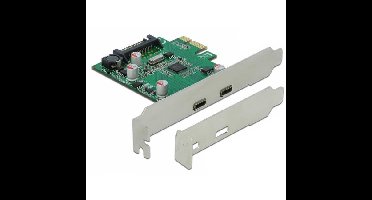 DeLOCK PCIe x1 > 2x extern SuperSpeed USB 3.2 Gen 1 usb-controller