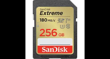 SanDisk Extreme SDXC 256 GB geheugenkaart