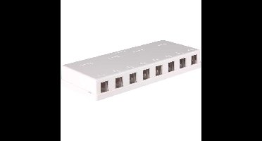 DeLOCK Keystone Surface Mounted Box 8 Port behuizing