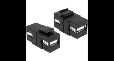 DeLOCK Keystone module USB 2.0 A female > USB 2.0 A female