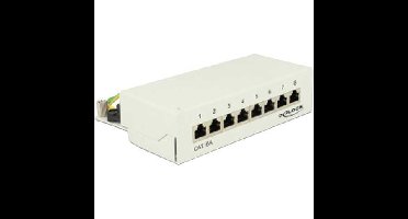 DeLOCK Desktop patchpaneel 8 Port Cat.6A