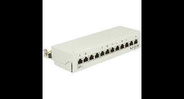 DeLOCK Desktop patchpaneel 12 Port Cat.6