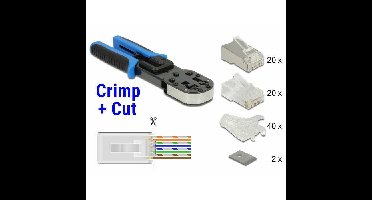 DeLOCK RJ45 Crimp + Cut set krimptang