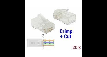 DeLOCK RJ45 Crimp+Cut Plug Cat.5e UTP stekker