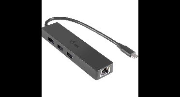 i-tec 3-Port USB-C Slim + Gigabit Lan usb-hub