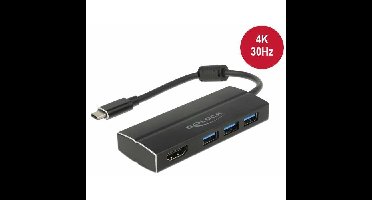 DeLOCK USB-C 3.1 > 3x USB-A 3.0 Hub + HDMI usb-hub